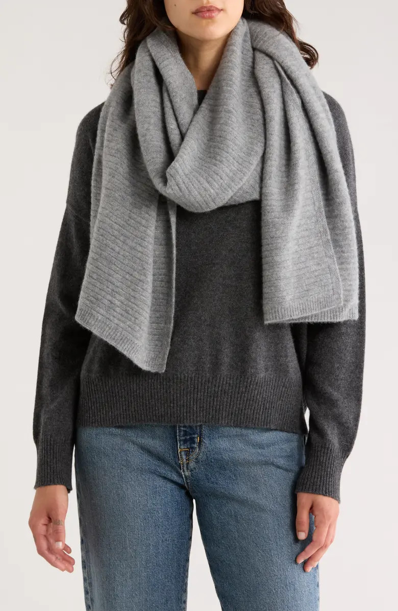 Nordstrom Cashmere Rib Scarf | Nordstromrack | Nordstrom Rack