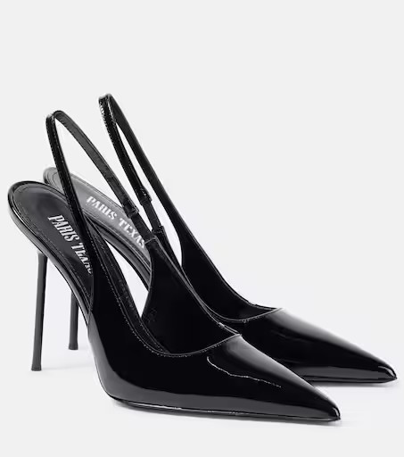 Lidia patent leather slingback pumps | Mytheresa (UK)