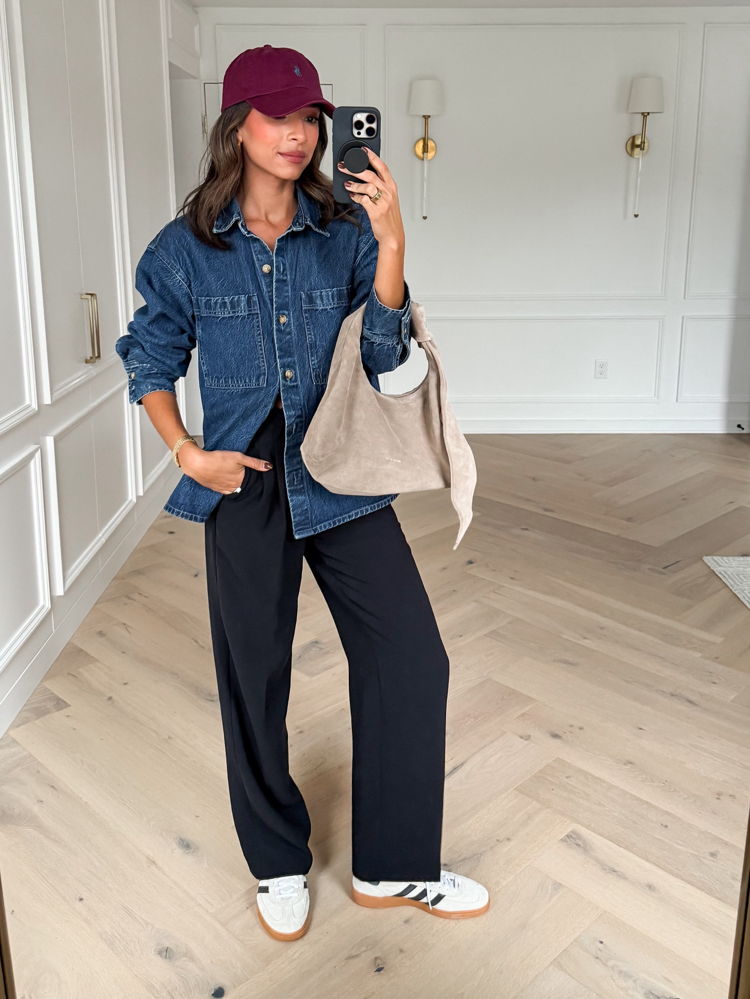 Fall capsule wardrobe 🍂 wearing size small denim shirt, size 4 tall trousers, shoes fit tts 


Fall outfit 
Fall fashion
Fall essentials
Closet staples
Closet essentials

#LTKSeasonal #LTKFindsUnder100 #LTKStyleTip