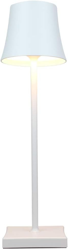 Portable USB Rechargeable Cordless LED Desk Lamp, Metal Retro Table Lamp with Touch Switch, 4W Be... | Amazon (US)