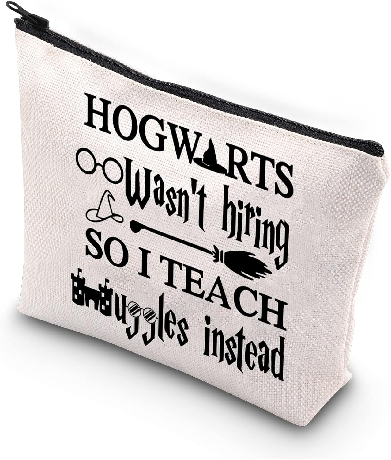 BDPWSS Book Lover Makeup Bag Book Lover Gifts Librarian Bookish Bookworm Travel Pouch (I teach) | Amazon (US)