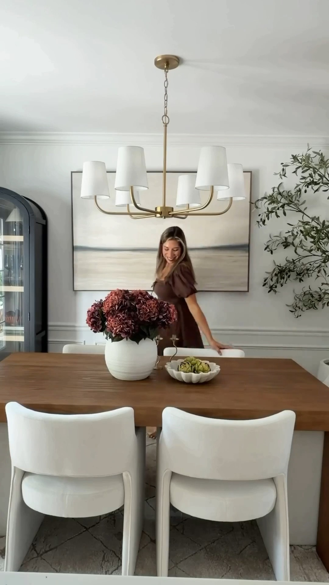 Our dining room is officially ready for fall. 🤎🍂

These gorgeous designer-inspired chairs were the perfect finishing touch, and I love how much they changed the feel of the room. The table, rug, cabinet, and decor are all Wayfair finds too, so it really came together without needing a complete refresh.

Warm wood tones, cozy textures, and a few seasonal touches were all it took to make the space feel ready for fall without going overboard on pumpkins. 🤎✨

#LTKHome #LTKmomlife #LTKdayinmylife