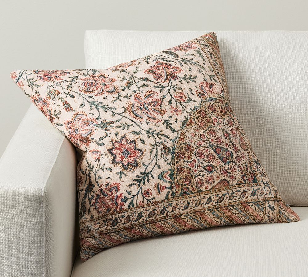 Vana Floral Pillow Cover | Pottery Barn (US)