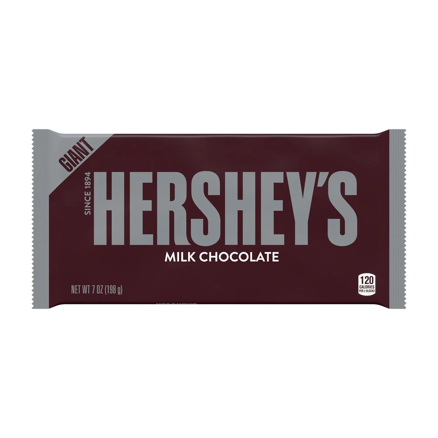HERSHEY'S Milk Chocolate Giant Candy, Individually Wrapped, 7 oz, Bar | Walmart (US)