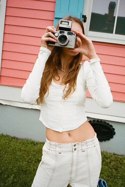 UO Casual Cropped Cardigan | Urban Outfitters (US and RoW)