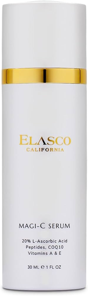 ELASCO SKINCARE 20% L-ASCORBIC ACID Vitamin C Serum - SKIN SERUM for Night time & Glowing | Amazon (US)