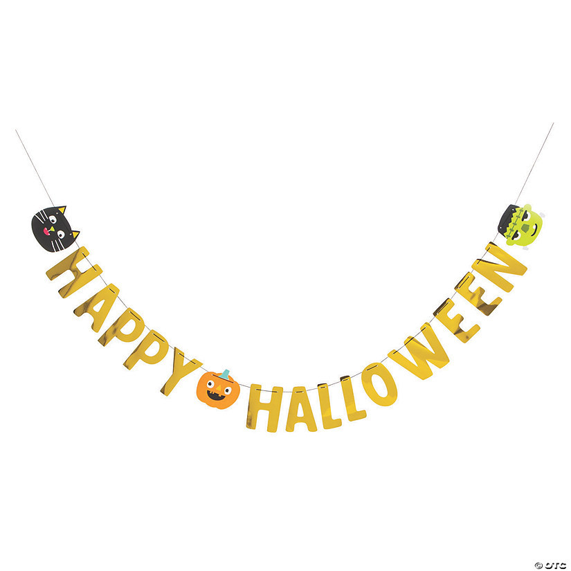 Ghoul Gang Banner Happy Halloween Decoration | Oriental Trading Company
