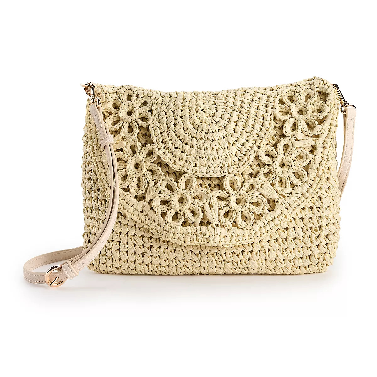 LC Lauren Conrad Daisy Crochet Crossbody Bag | Kohl's