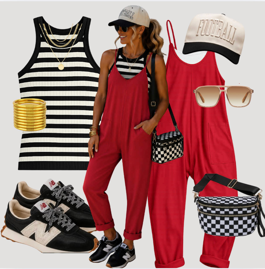 Gameday just got cuter in this VIRAL Amazon Jumpsuit! #jumpsuit #viral #amazon #shopthelook
