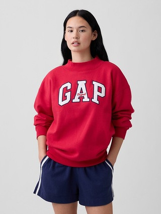 Oversized Gap Logo Mockneck Tunic Sweatshirt | Gap Factory