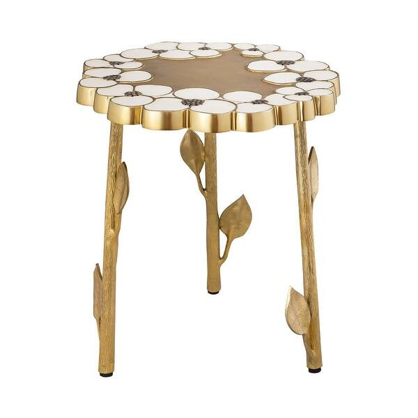 Flor Handpainted Side Table | Bed Bath & Beyond