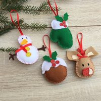 Felt Christmas Tree Ornaments | Etsy (US)