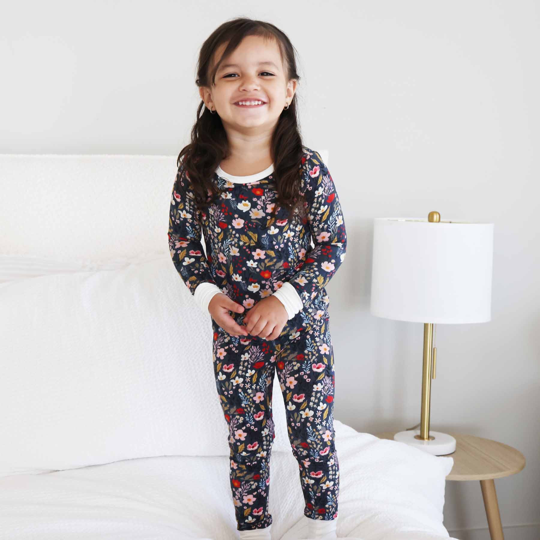Midnight Meadow Two Piece Pajama Set | Caden Lane