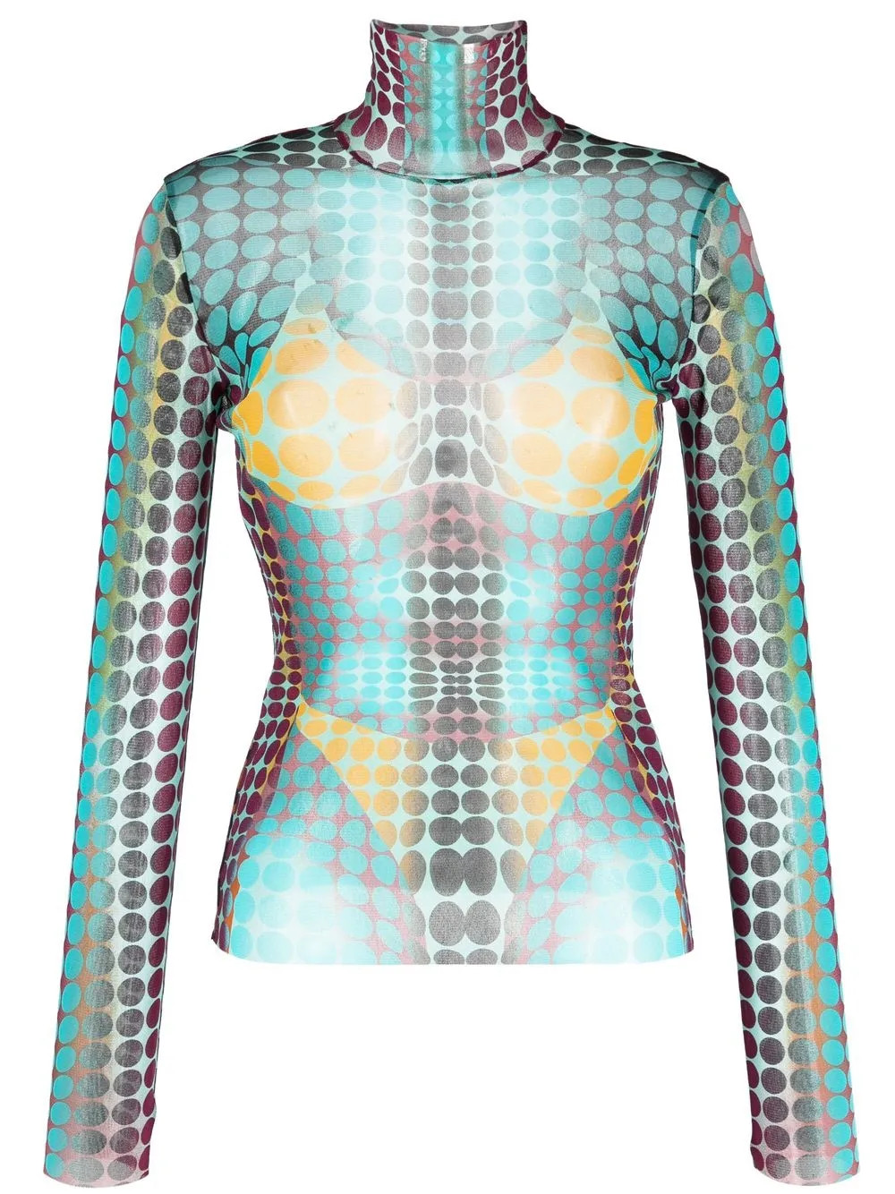 The Blue Dots Print Top | Farfetch Global