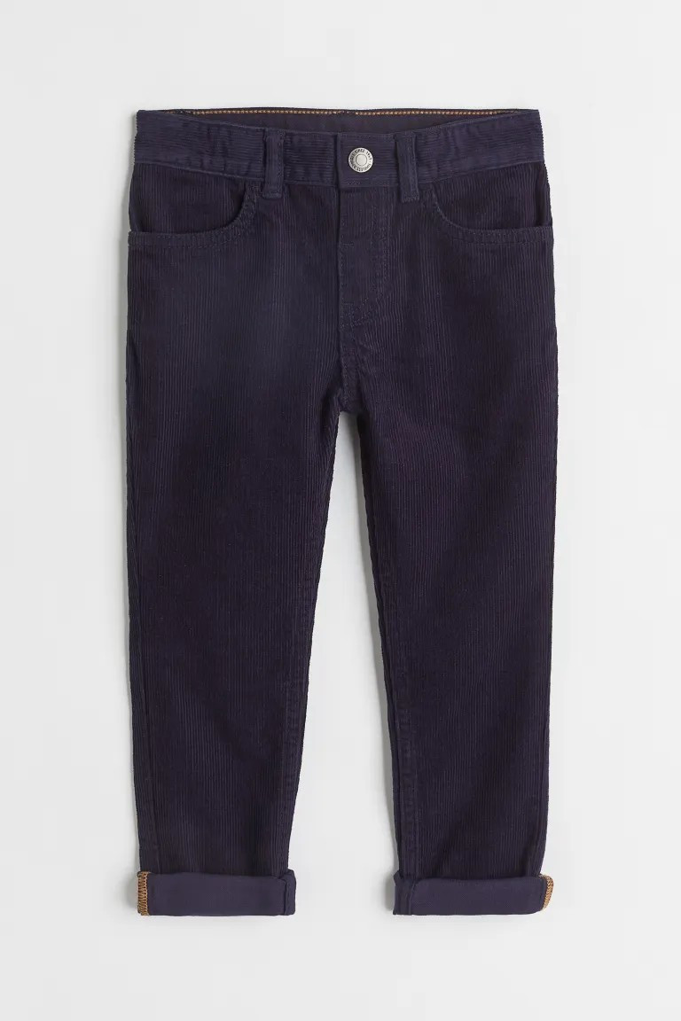 Slim Fit Corduroy Pants | H&M (US + CA)