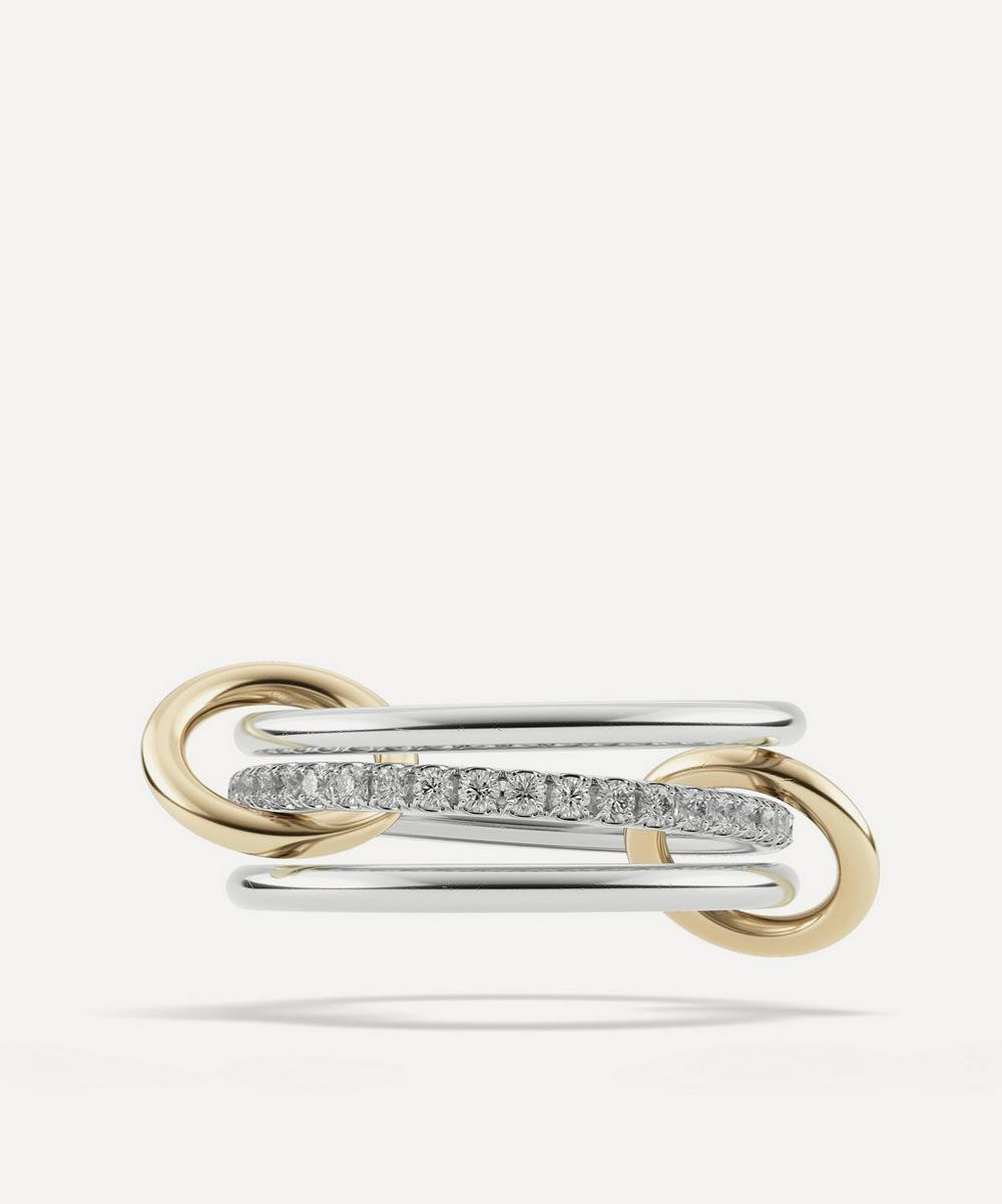 Spinelli Kilcollin Mixed Metal Sonny Gris Ring Silver 5 Luxury Christmas Gift / Present | Liberty London (US)