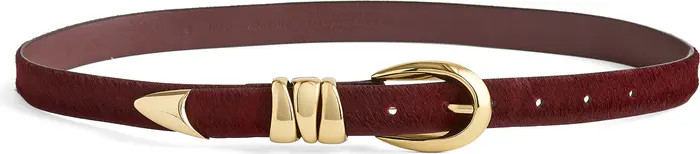 Madewell Triple Metal Keeper Genuine Haircalf Belt | Nordstrom | Nordstrom