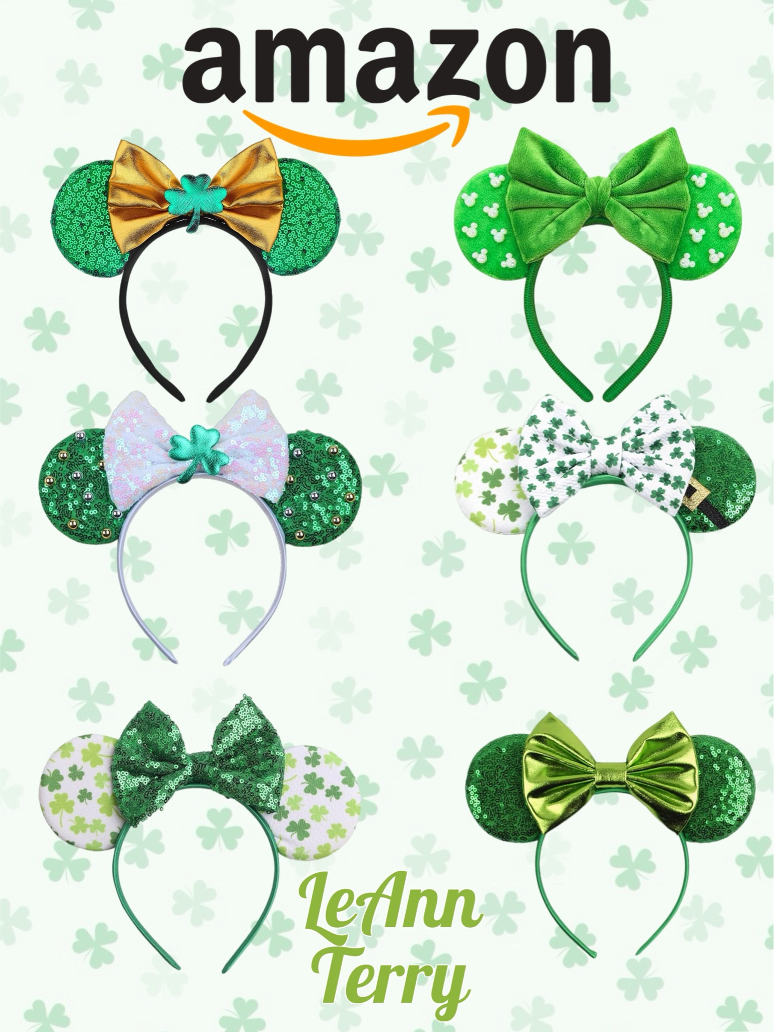 Get ready to shamrock and roll this St. Patrick's Day with the cutest Disney ears! 🍀✨ These festive ears are perfect for spreading some magical luck at the parks or wherever your adventure takes you. Grab them on Amazon before they’re gone! #StPatricksDay #DisneyEars #DisneyStyle #DisneyMagic #DisneyLife #ShopDisney #DisneyLovers #MagicalMoments #LuckOfTheIrish #AmazonFinds #StPatricksDayStyle