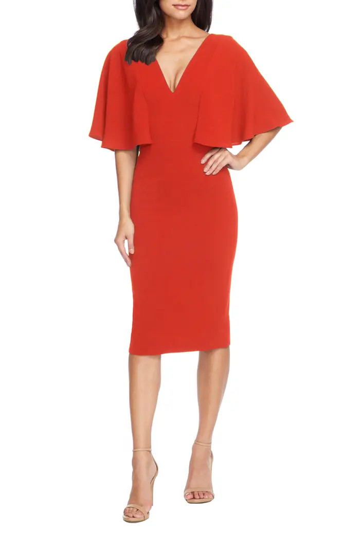 Dress the Population Louisa Butterfly Sleeve Cocktail Dress | Nordstrom | Nordstrom