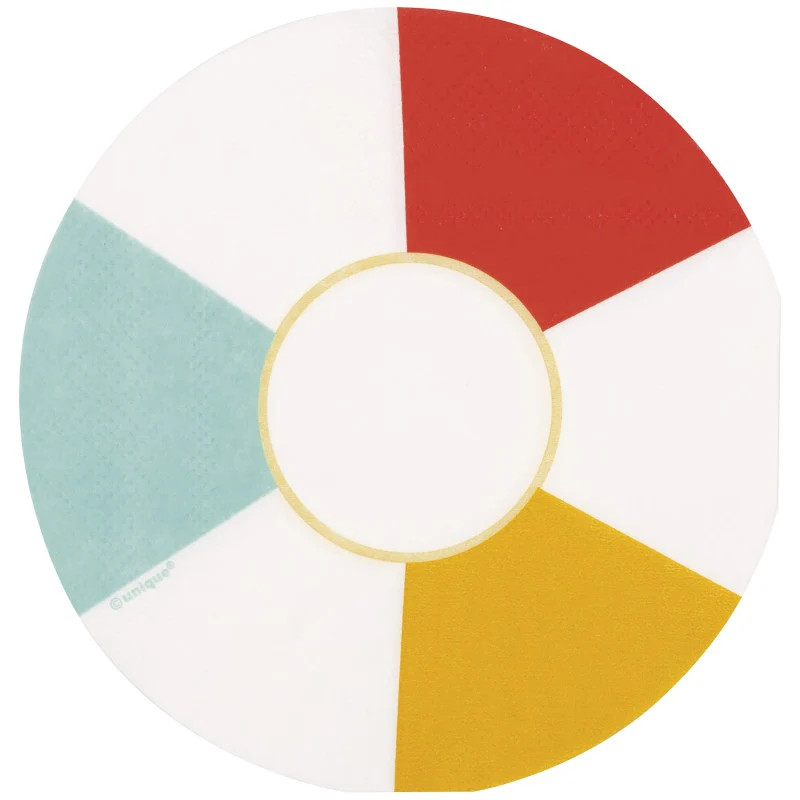 Poolside Summer Raft Shaped Beverage Napkins | Get Gatherings