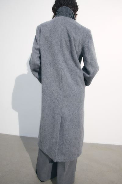 Wool-blend coat - Grey - Ladies | H&M GB | H&M (UK, MY, IN, SG, PH, TW, HK)