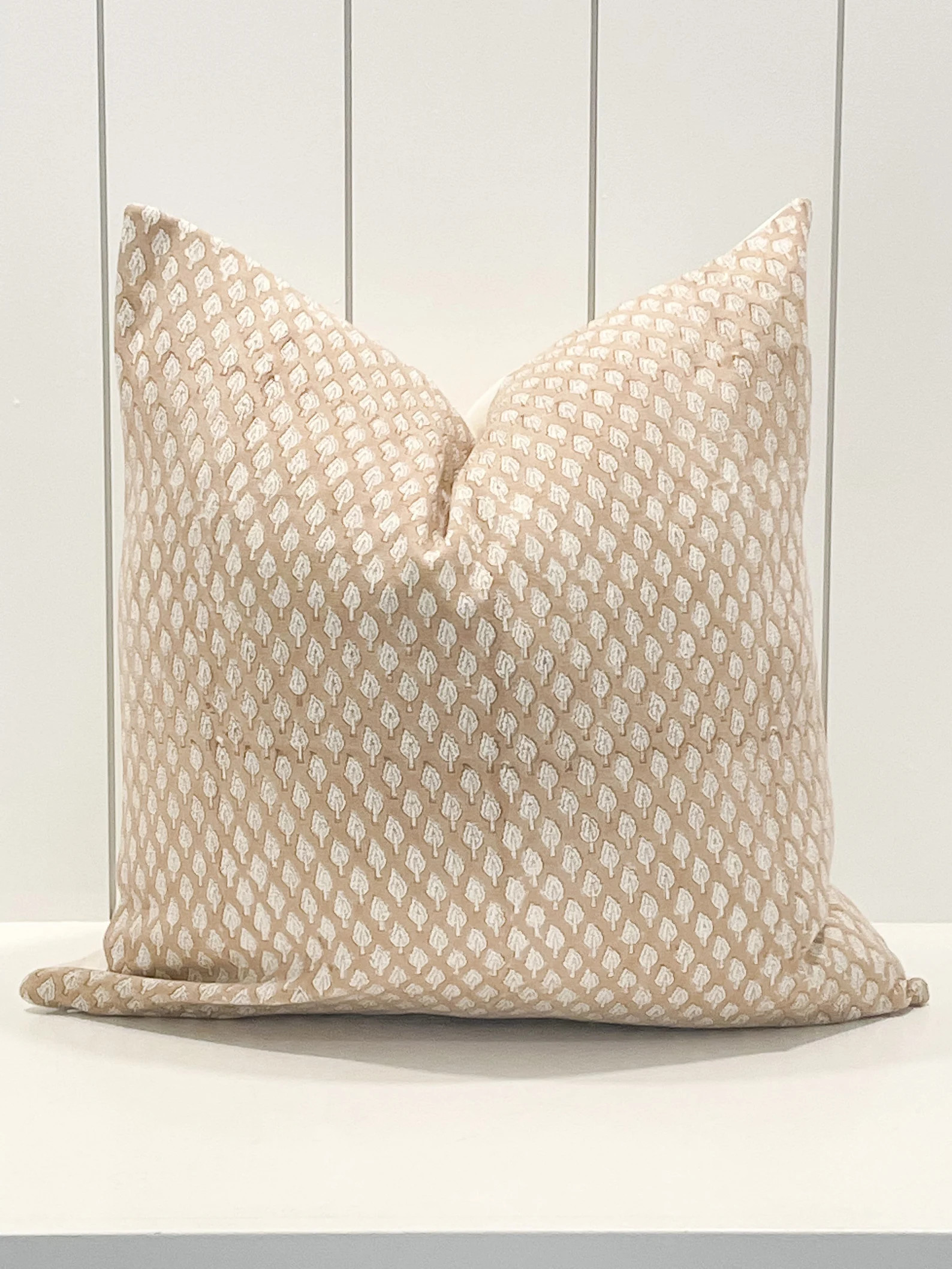 SYDNEY  Designer Tan Hand-block Floral Pillow Cover | Etsy | Etsy (US)