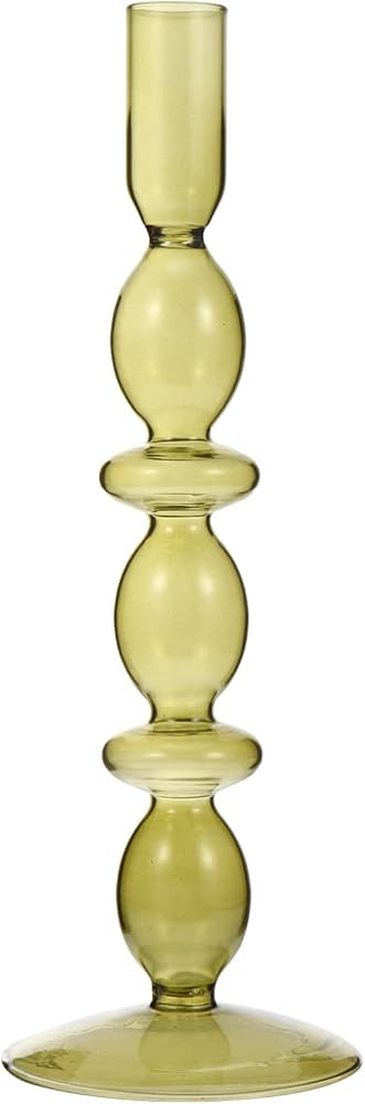 Christmas Decor Retro Glass Candle Holder Clear Glass Taper Candle Holder Candlestick Holders Vas... | Amazon (US)