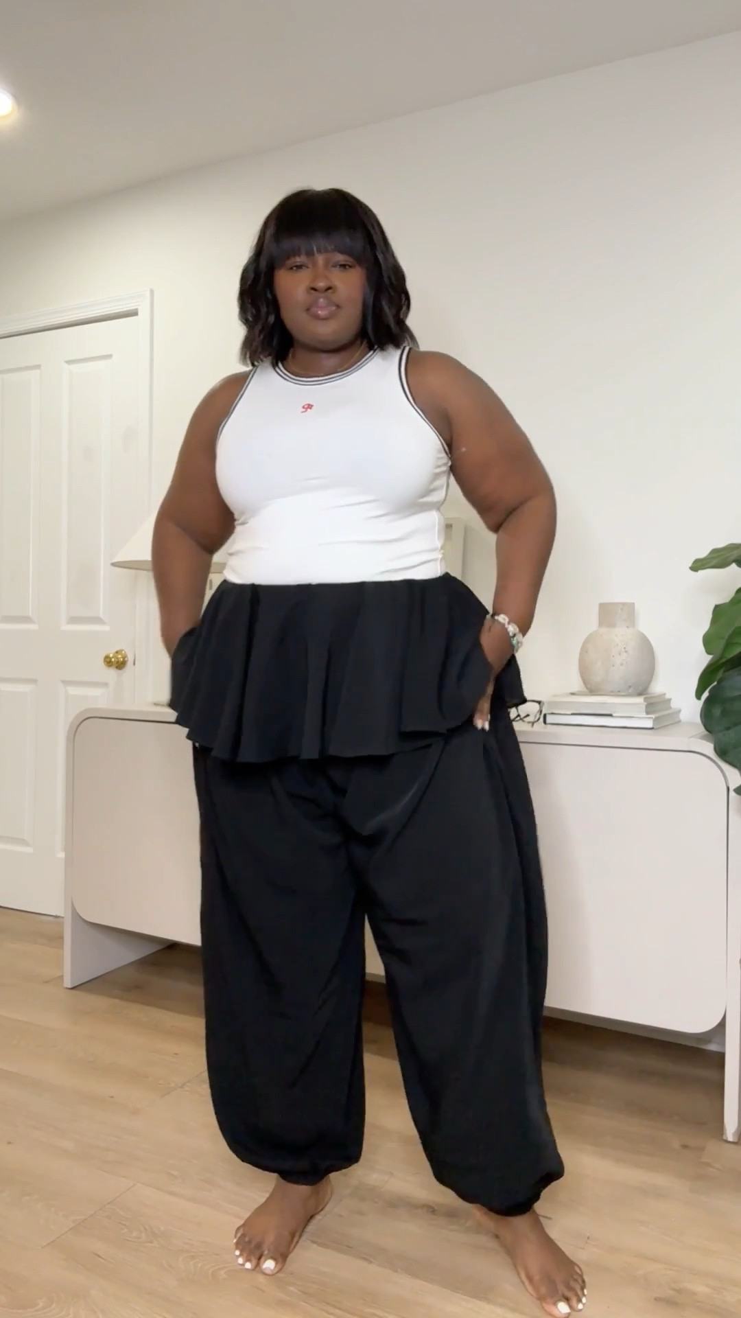 Wide Leg Pants + Peplum Top = Instant Chic Outfit. These wide leg pants are SO comfortable but still give shape, and this peplum-style layering moment instantly pulls the whole outfit together. It’s the kind of look you can wear for brunch, errands, casual dinners, travel days… honestly anything. #PlusSizeFashion #CurvyStyle #WideLegPants #LTKootd #EverydayOutfits #PlusSizeStyle #MinimalStyle #CasualChic #CurvyGirlFashion #OutfitInspo

#LTKootd #LTKSeasonal #LTKMidsize