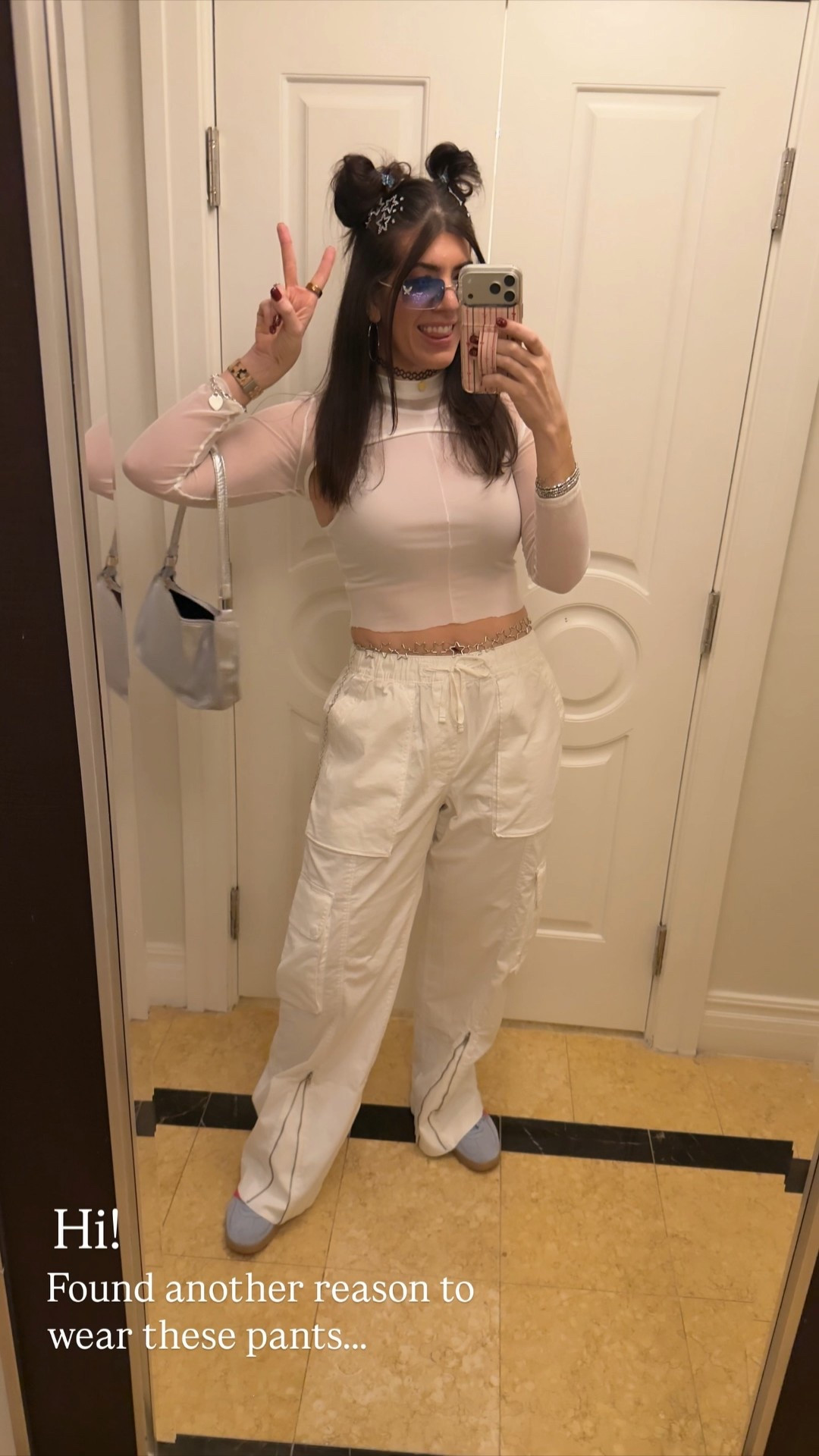 Found another reason to wear these pants….. Hi!