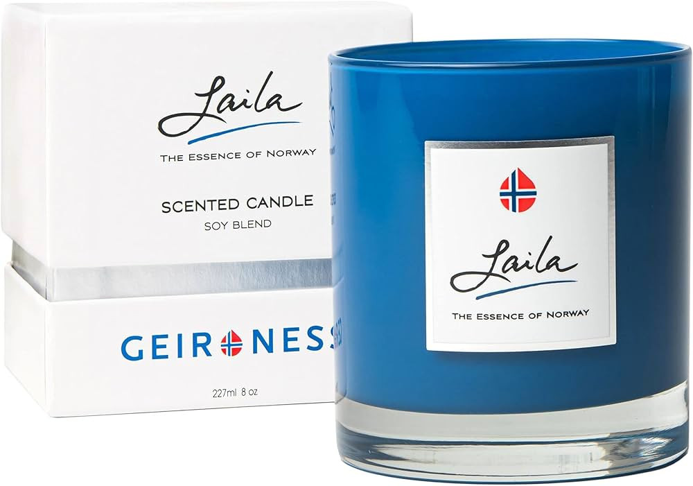 Geir Ness Laila Perfume Candle - Soy Wax Scented Candles For Home, Bathroom and Spa Room - Cotton... | Amazon (US)