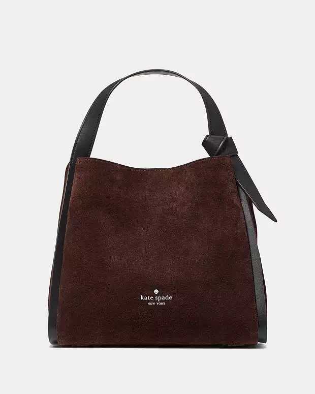 Knott Suede Carryall Bag | Kate Spade Outlet
