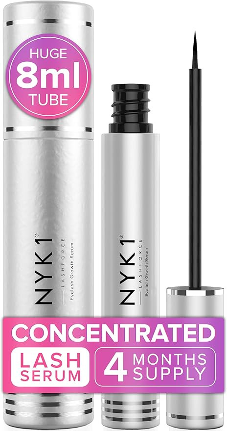 NYK1 CONCENTRATED Eyelash Growth Serum (XL - 8ml) LashForce Eyelash Serum For Growth And Thicknes... | Amazon (UK)