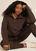 Plus Size Quarter Zip Fleece Sweatshirt | Maurices
