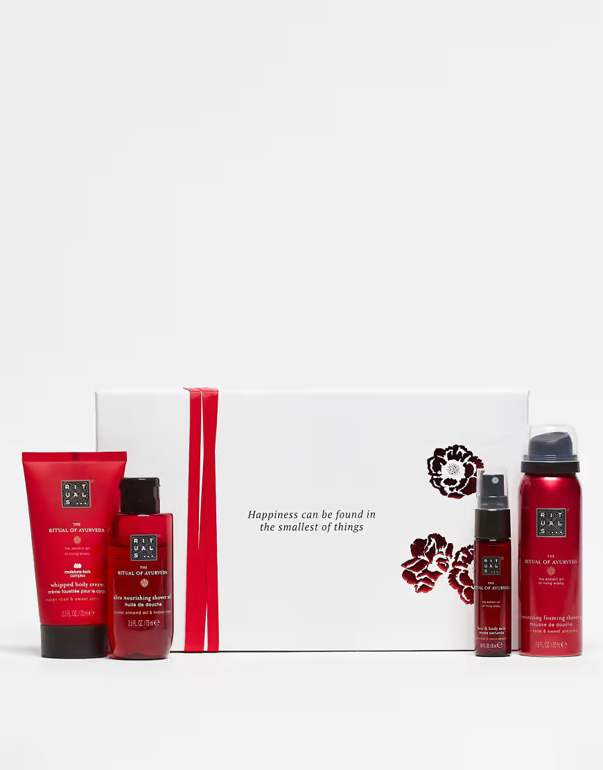 The Ritual of Ayurveda Sweet Almond Oil & Indian Rose Bath & Body Small Gift Set-No colour | ASOS (Global)