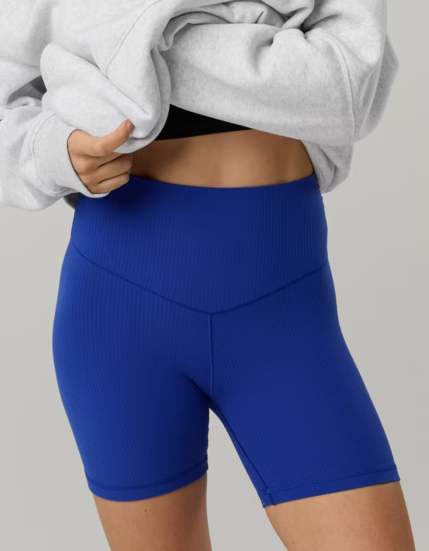 OFFLINE By Aerie Real Me XTRA Ribbed 5" Bike Short | Aerie