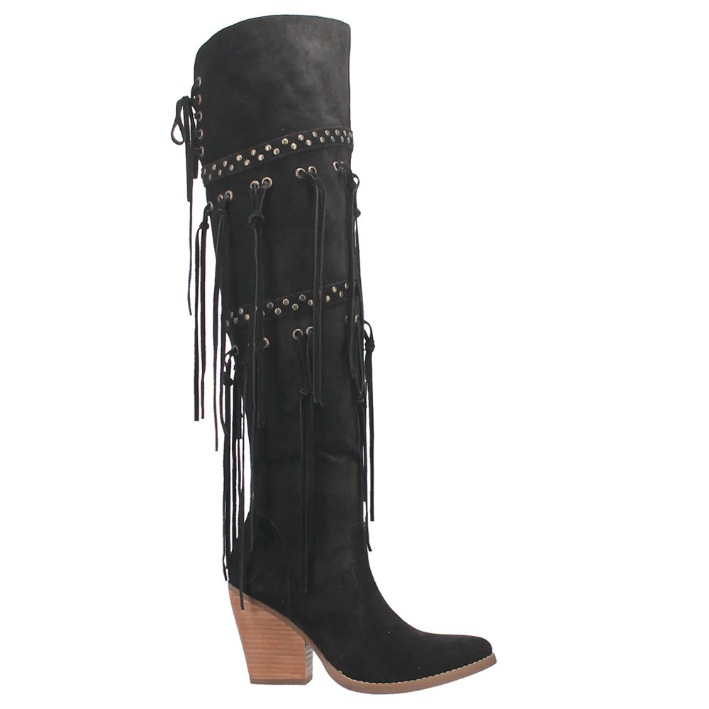 Shop Black Womens Dingo Witchy Woman Pull On Boots | Shoebacca