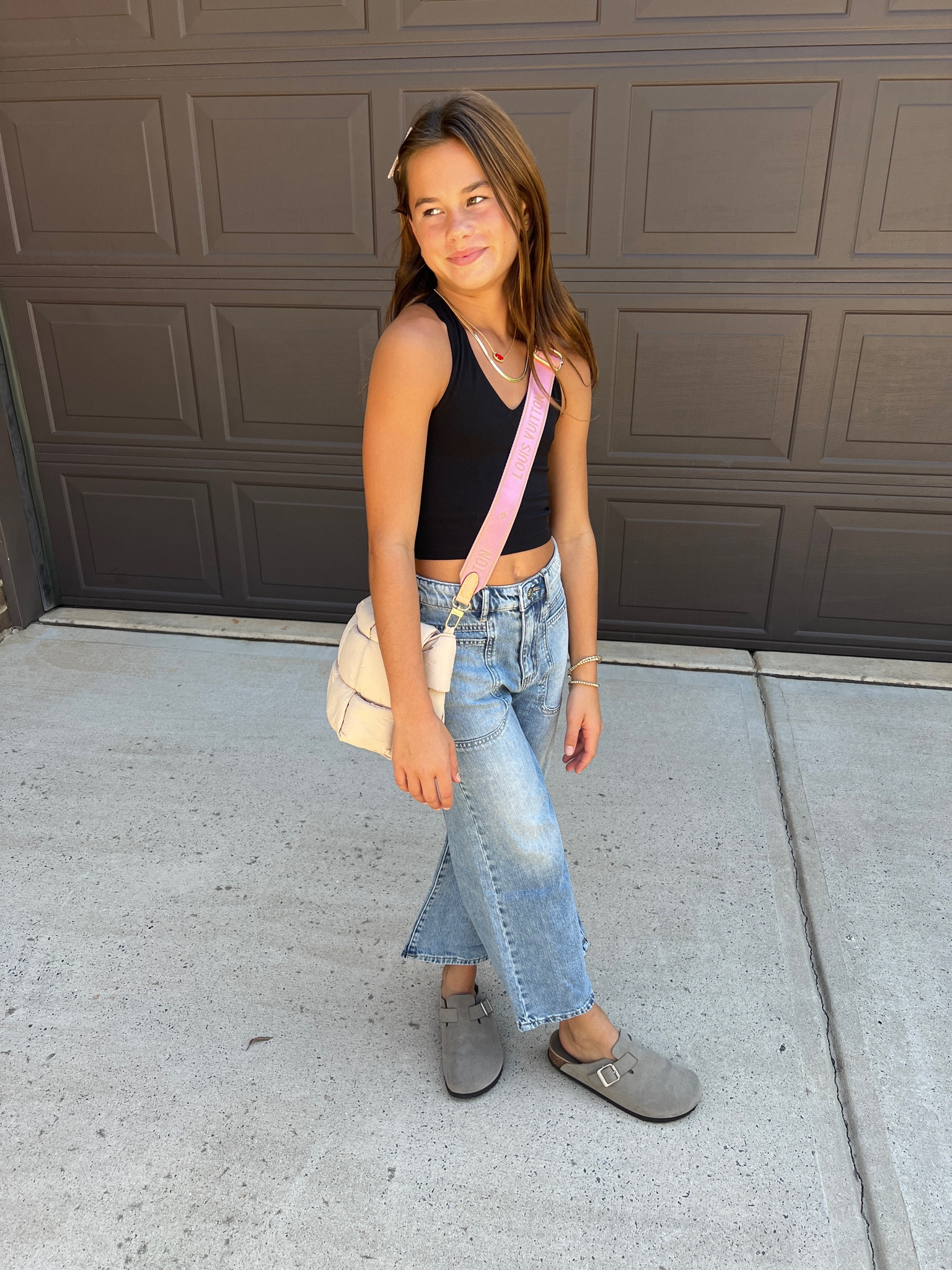I just adore this outfit but particularly this cute quilted puffer bag. Basic yet super chic. I totally switched out the strap and it looks so darn cute.
Tween influencer
Fashion 
Tween fashion 
Tween girl 
Accessories 
Amazon finds

#LTKKids #LTKFamily #LTKBacktoSchool