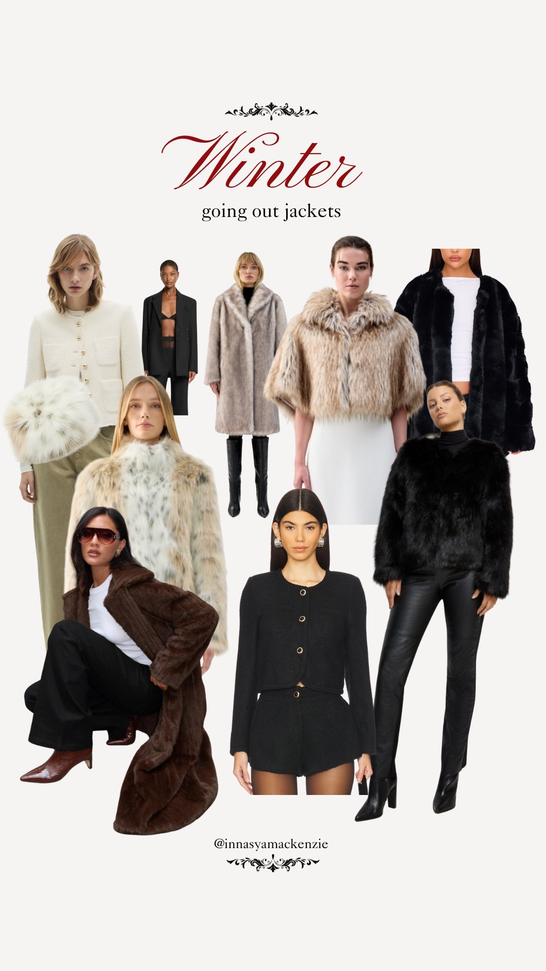 winter jackets for going out 🌟🫶🏽🖤