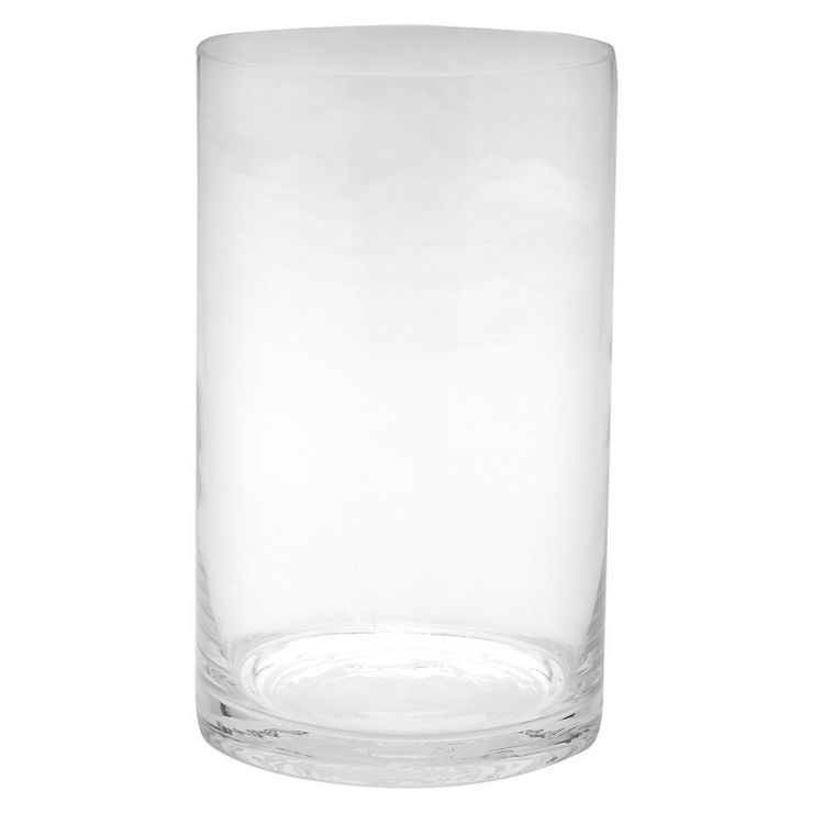 10"x6" Glass Cylinder Vase - Diamond Star | Target