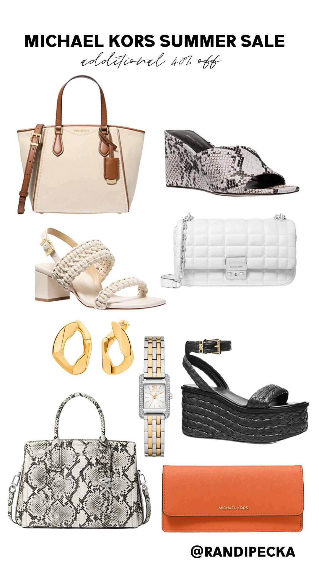 Take an additional 40% off Michael Kors summer sale 🤩🤍 

#LTKFindsUnder100 #LTKSaleAlert #LTKItBag
