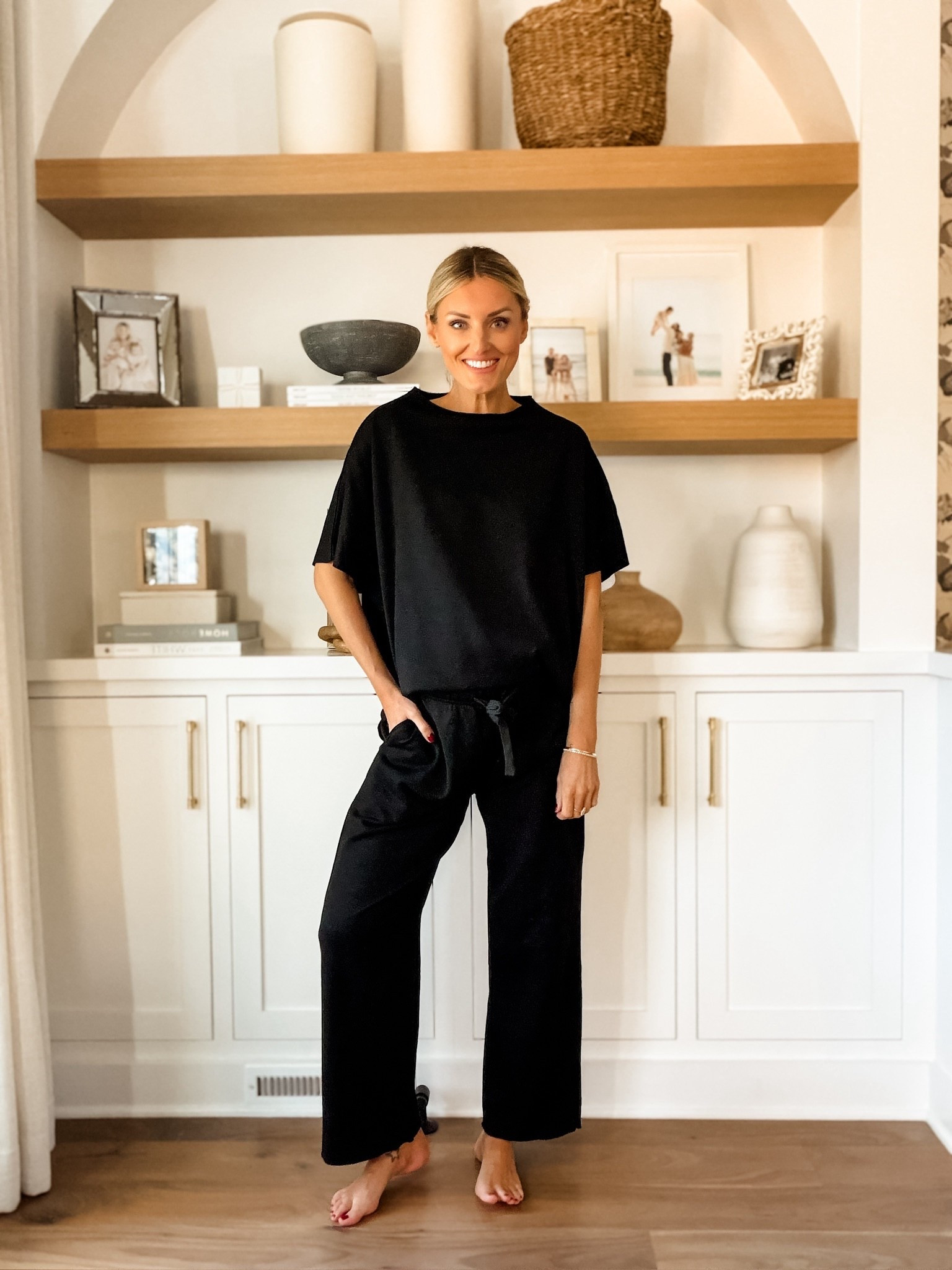 My favorite matching set 👏🏼 perfect for loungewear, travel, running errands, etc.! It comes in so many colors! Wearing M to accommodate the bump. 

Loverly Grey, Amazon find, Amazon fashion, matching set, lounge set, loungewear, travel outfit ideas 

#LTKootd #LTKTravel #LTKSeasonal