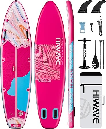 Inflatable Stand Up Paddle Board with SUP Accessories, Anti-Slip EVA Deck,11’*34”*6” Inflat... | Amazon (CA)