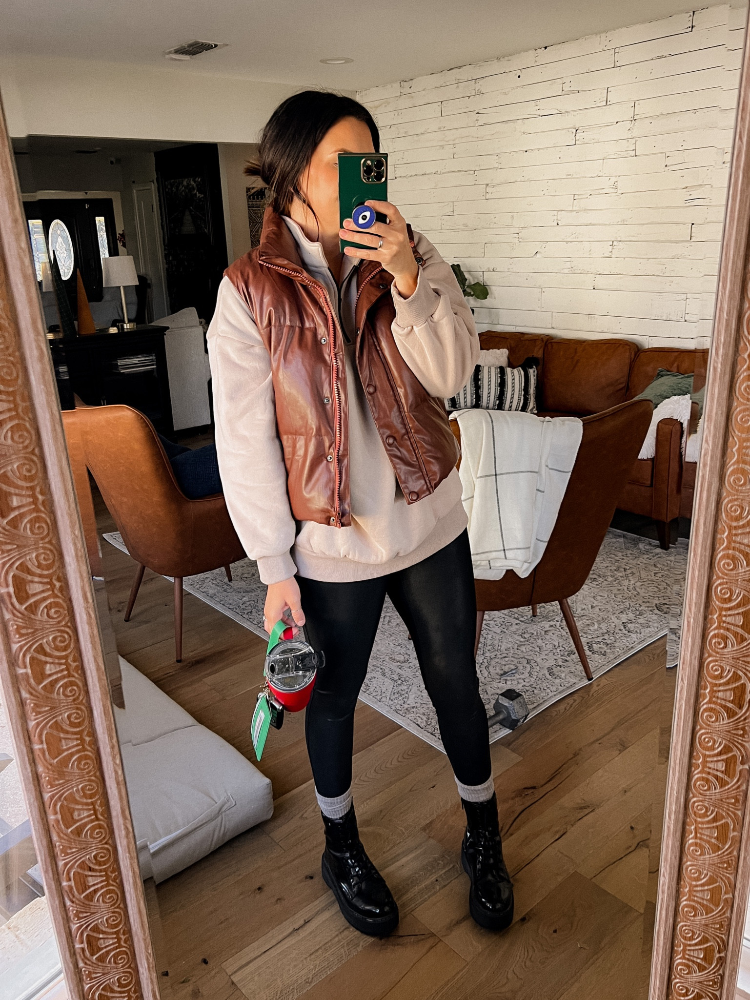 Sweatshirt : XL
Vest; Large
Spanx Leggings: XL
Boots: TTS

#LTKSeasonal #LTKshoecrush #LTKsalealert