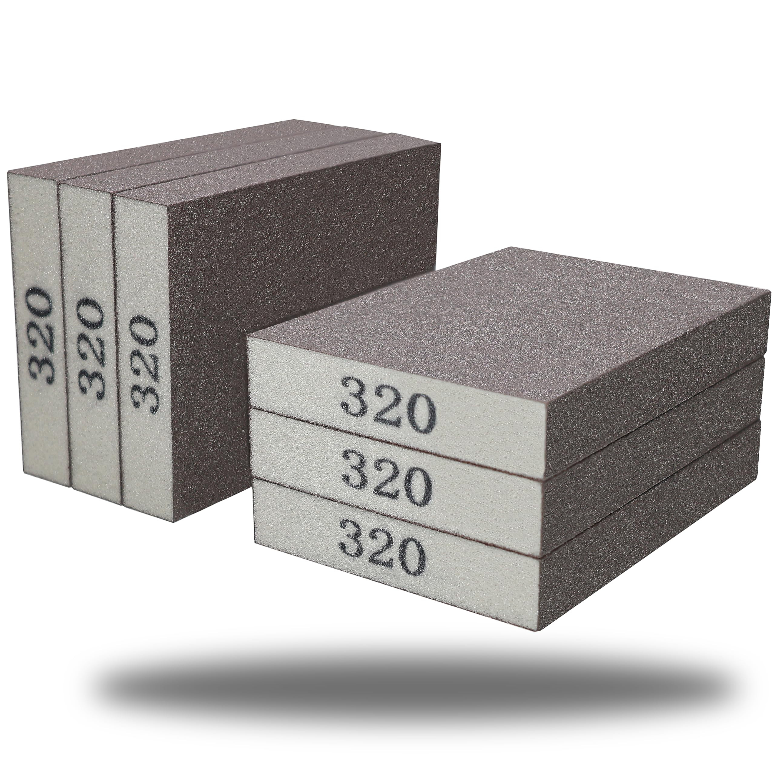 6 Pack 320 Grit Fine Sanding Sponge, Washable and Reusable Sanding Blocks Great for Pot Pan Brush... | Amazon (US)