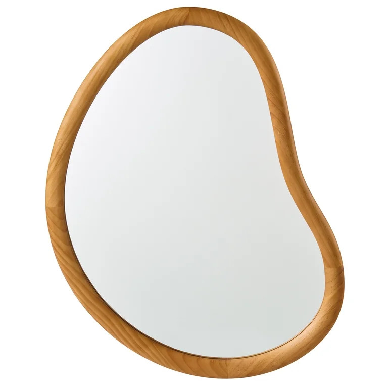 Better Homes & Gardens Soft Organic Wood Frame Wall Mirror, 23.7x30 Inch, Natural | Walmart (US)