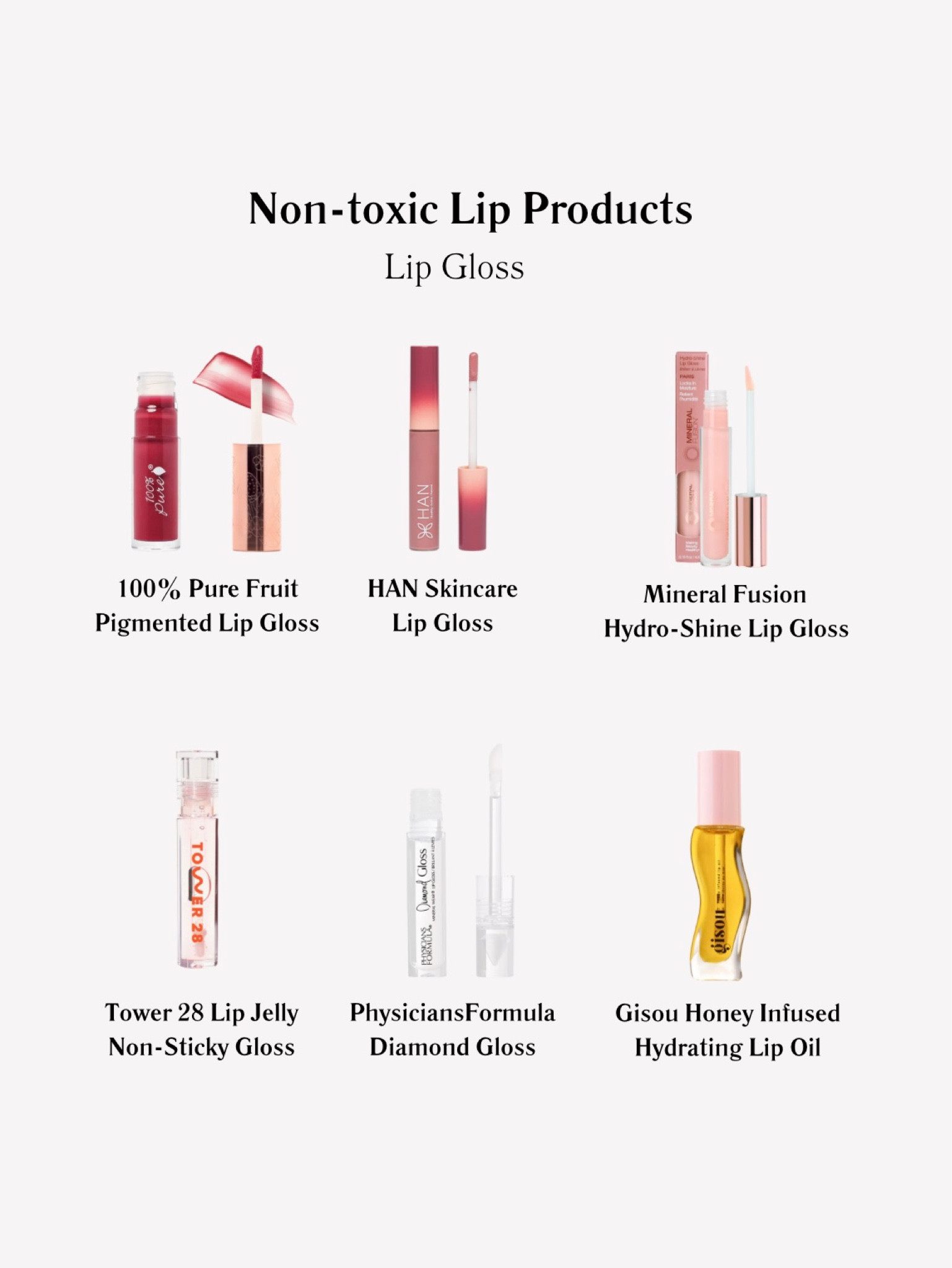 non-toxic lip gloss (tinted & clear)

#LTKbeauty