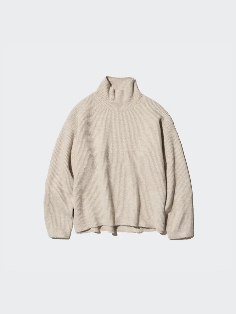 Pull en en Maille Soufflée Yarn Col Montant | Uniqlo FR