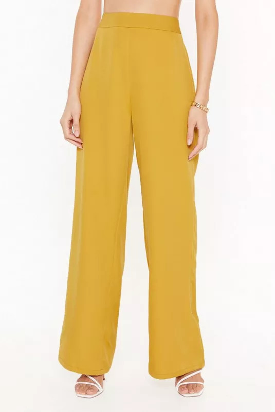 High Waisted Wide Leg Tailored Pants | NastyGal (UK, IE)