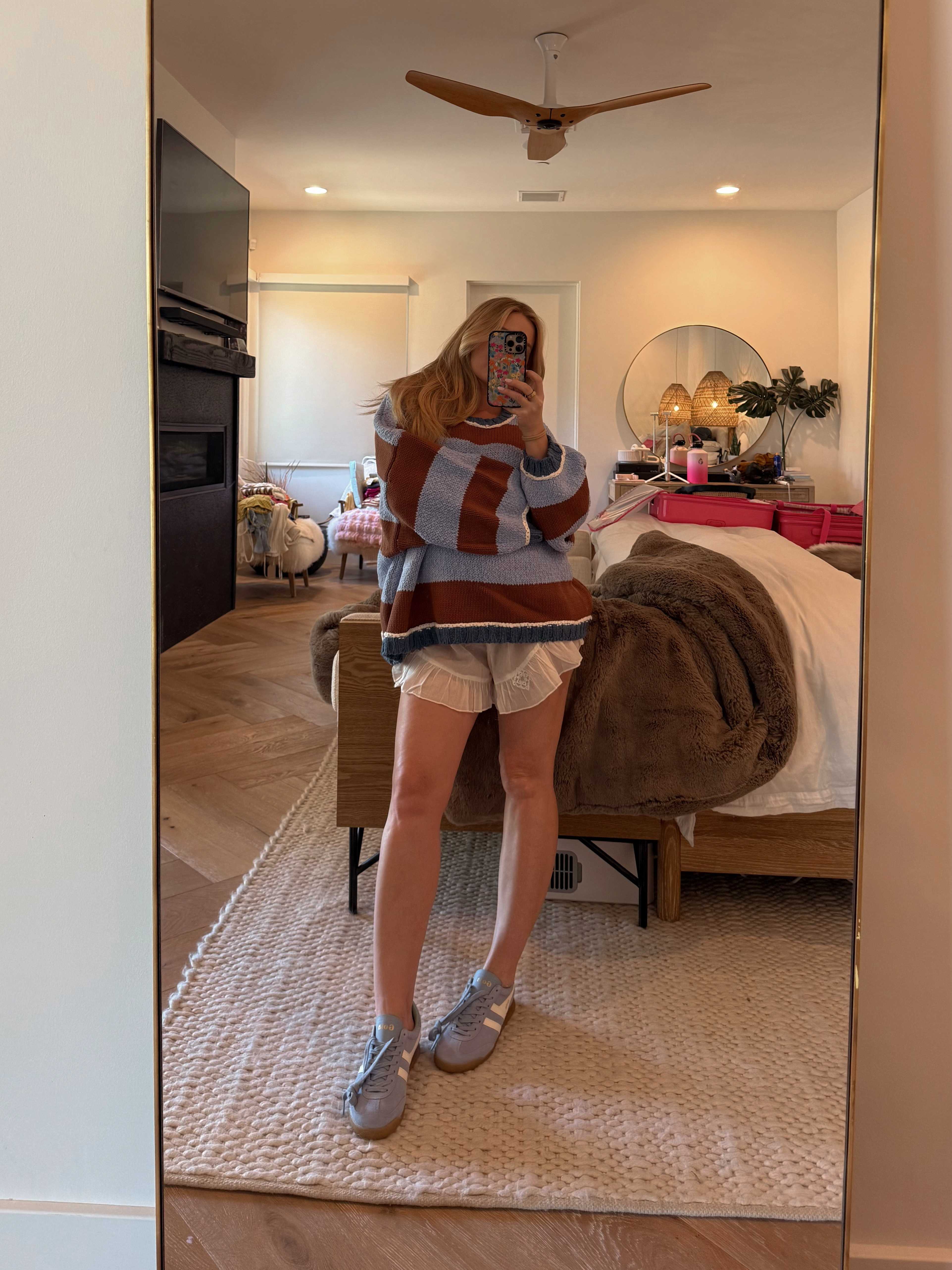 FP Maternity try on! Wearing a size medium in the shorts set & size large sweater 

 #LTKFindsUnder100 #LTKStyleTip #LTKBump