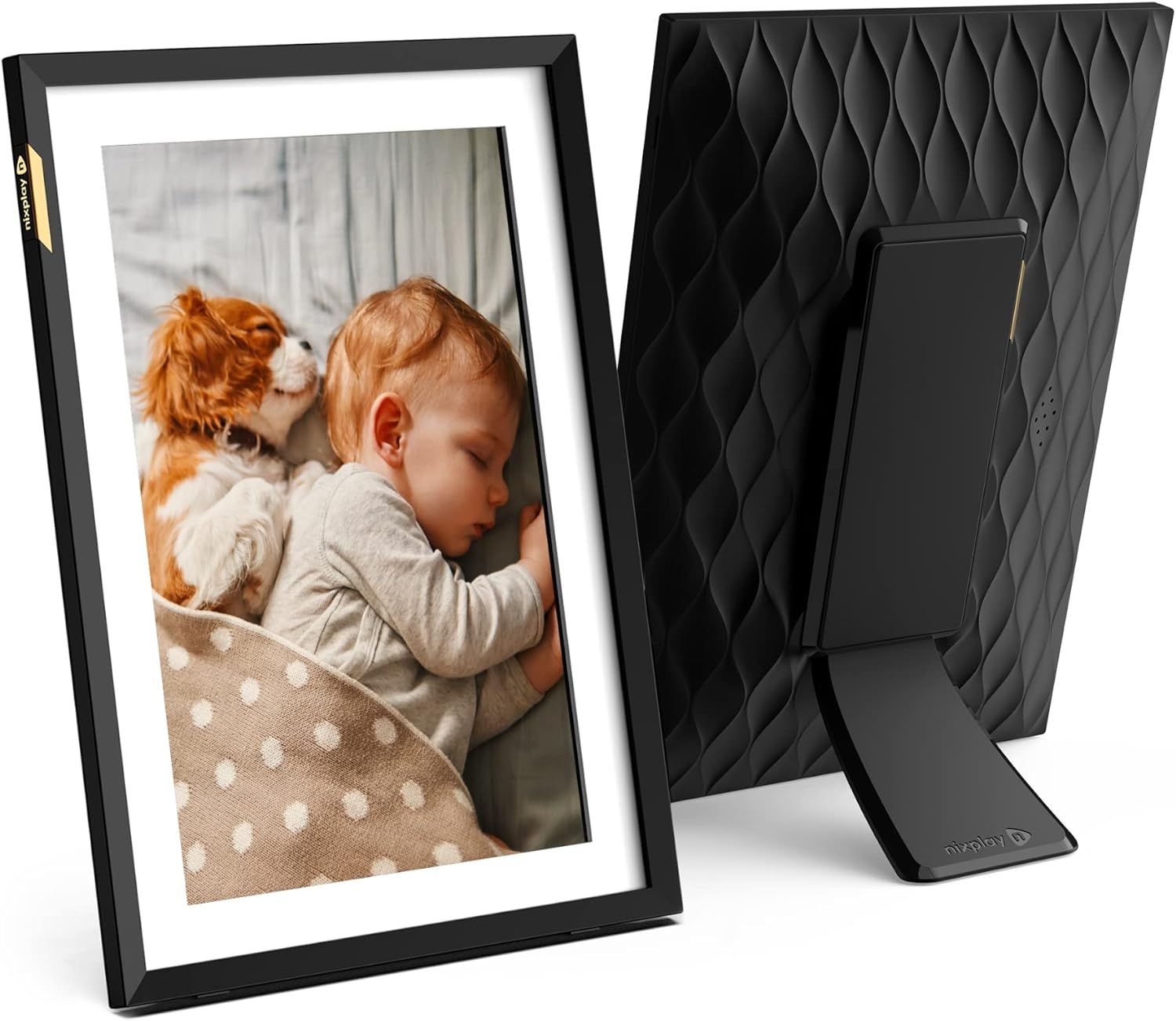 Nixplay 10.1 inch Touch Screen Smart Digital Picture Frame with WiFi (W10P) - Black Classic Matte... | Amazon (US)